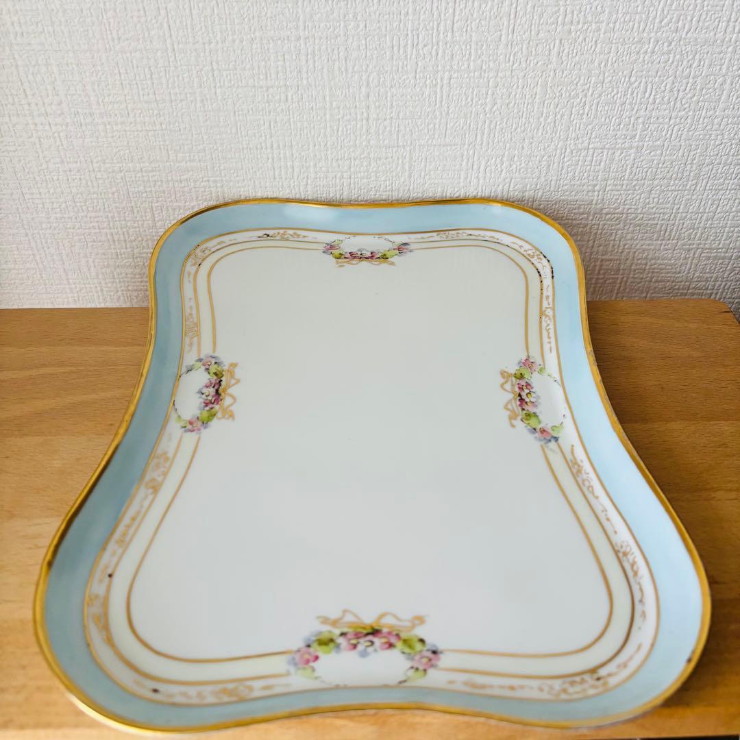 ⚫︎蔵出し　オールドノリタケ　トレー　スクエアプレート　　　　　　　15