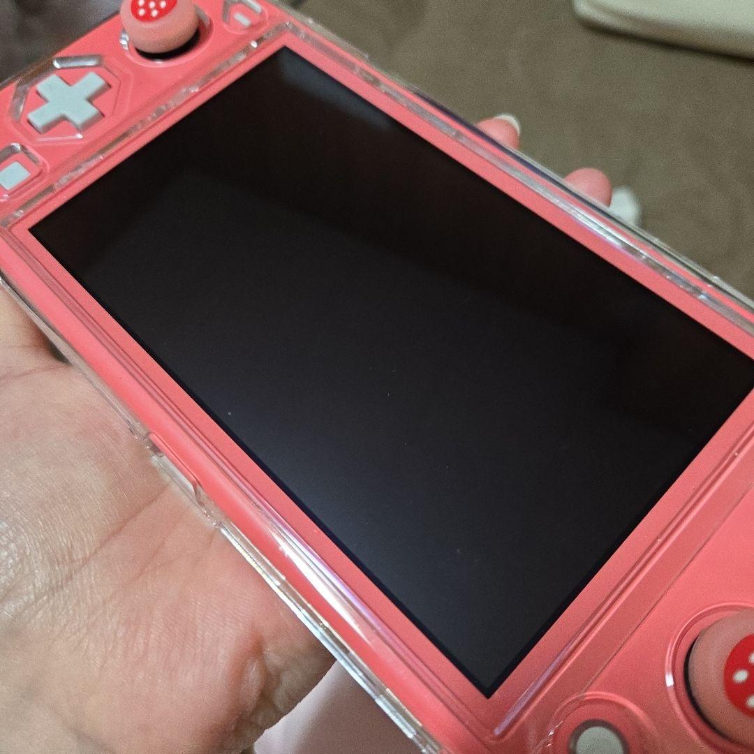 Nintendo Switch Lite 本体 ピンク クリアケース付き