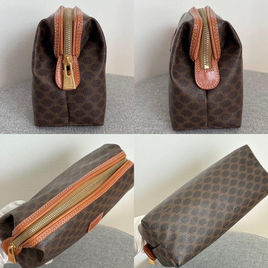 【chio.】【美品】セリーヌ ポーチマカダムコスメポーチ小物入れ146