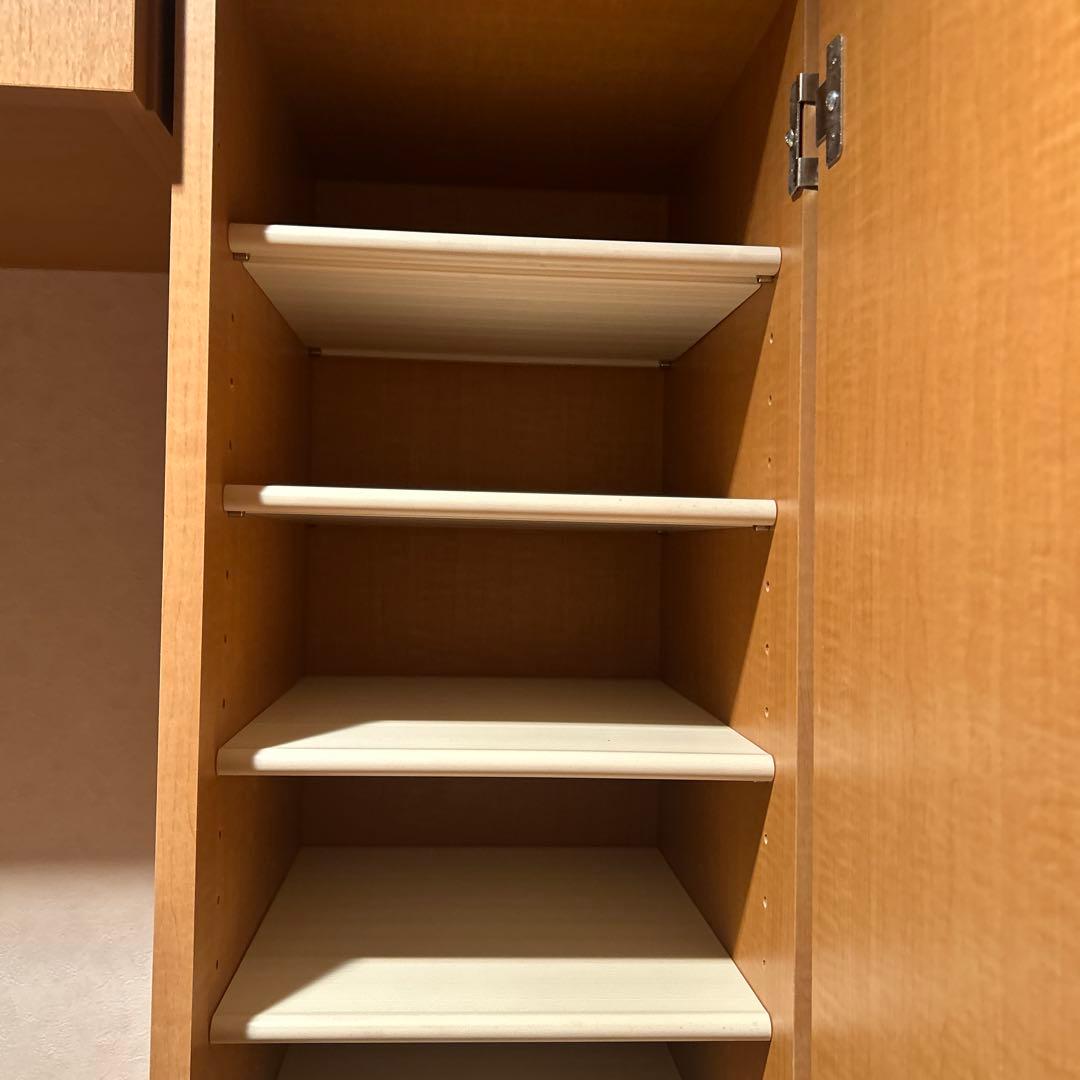 シューズロッカー　靴箱　鏡付