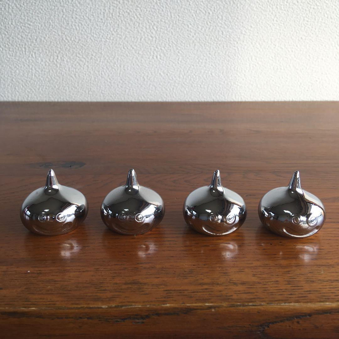 希少！　当時物　メタルスライム　文鎮4体セット　エニックス製　ペーパーウェイト