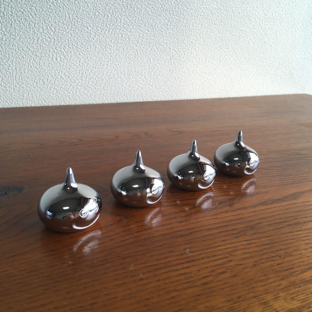 希少！　当時物　メタルスライム　文鎮4体セット　エニックス製　ペーパーウェイト