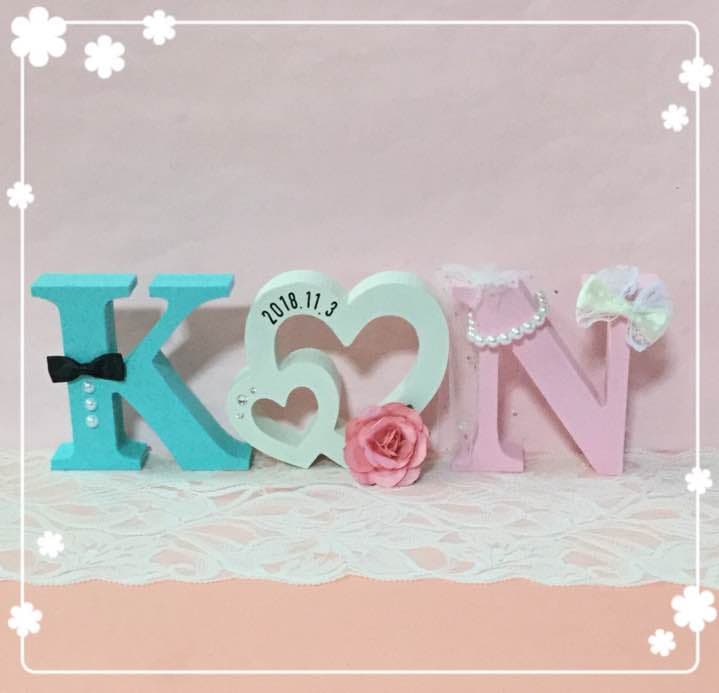 N様確認用♡ウエディングバージョン・イニシャルオブジェ