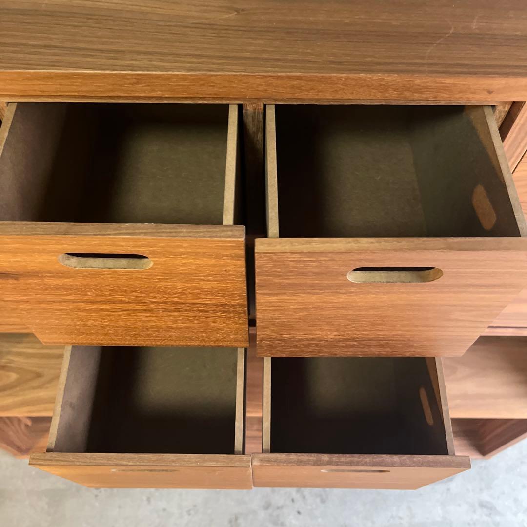 ぶるやまぶるみ★無印スタッキングシェルフセット・３段×３列・ウォールナット