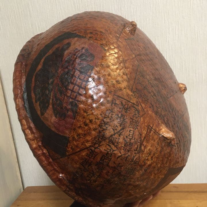 明治時代初期の和紙を使用！一閑張り大判丸カゴ