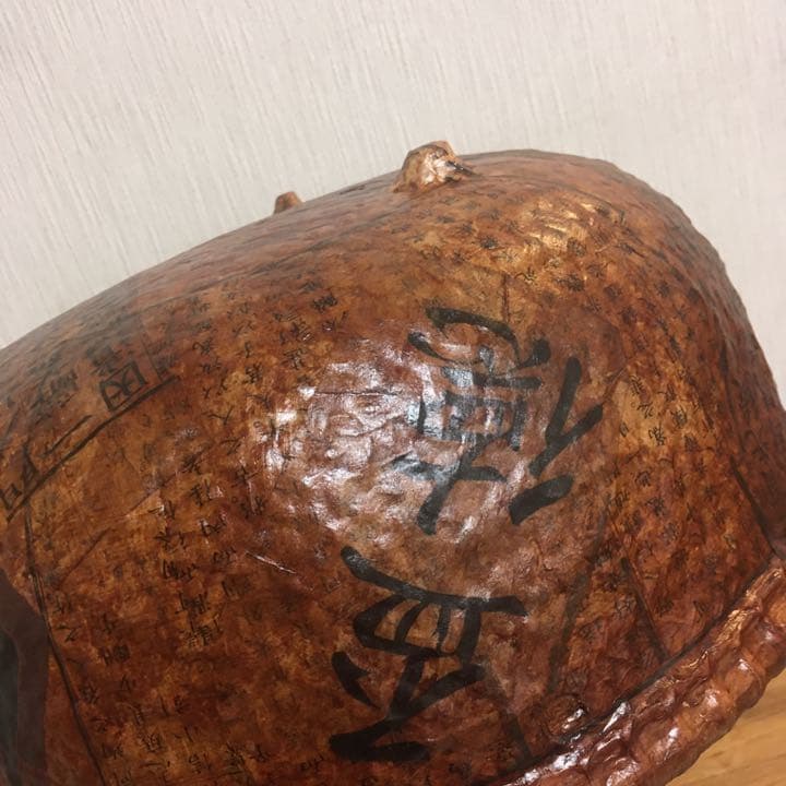 明治時代初期の和紙を使用！一閑張り大判丸カゴ