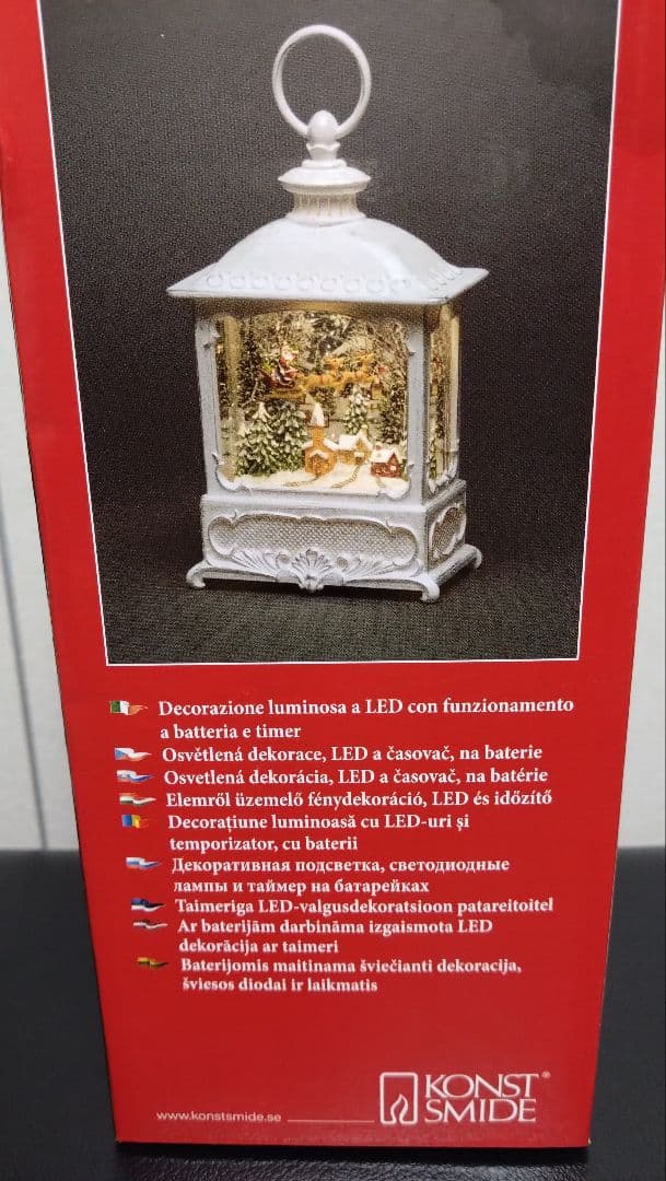★新品★ ホワイトLEDランタンヨーロッパKONSTSMIDE クリスマスの風景
