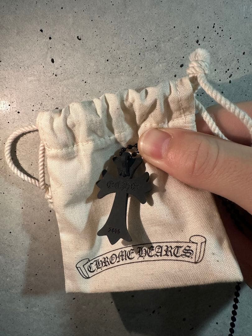 CHROME HEARTS ラバーネックレス　ブラック