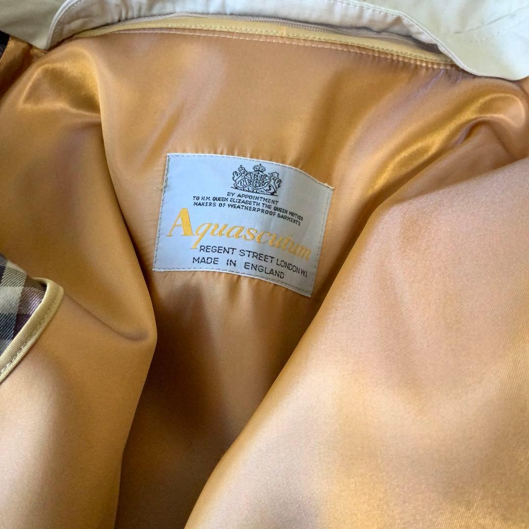 Aquascutum アクアスキュータム シングルトレンチコート 38SHORT