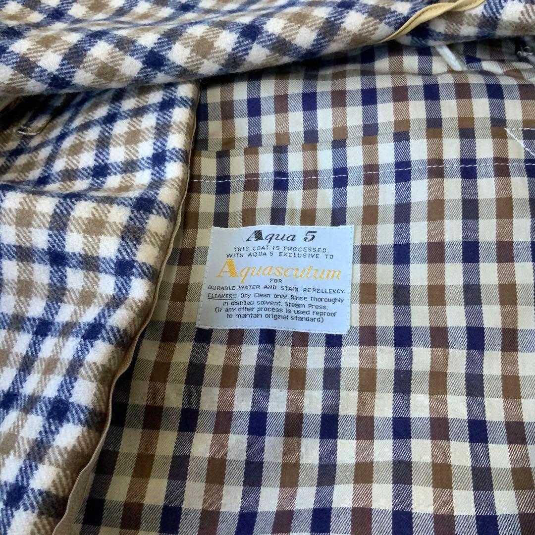 Aquascutum アクアスキュータム シングルトレンチコート 38SHORT