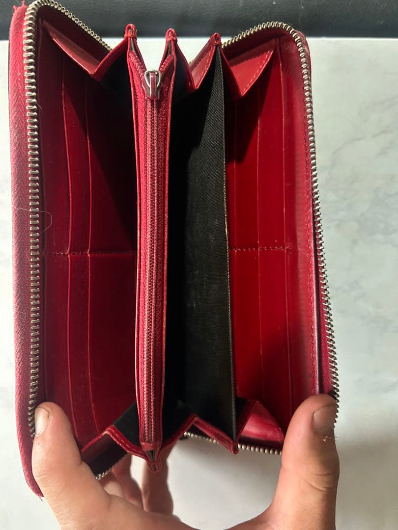 GUCCI 赤 GGパターン 長財布
