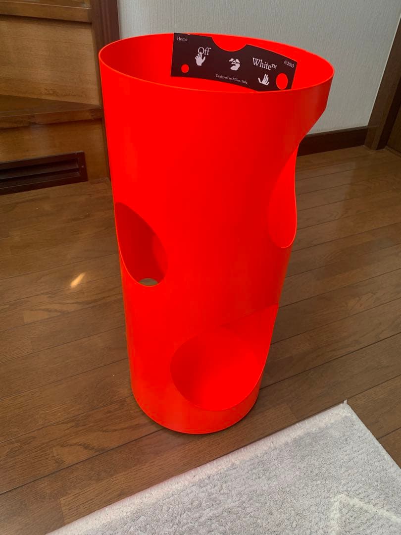 【希少】off-White オフホワイト レッド 傘立て