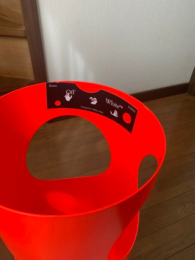 【希少】off-White オフホワイト レッド 傘立て