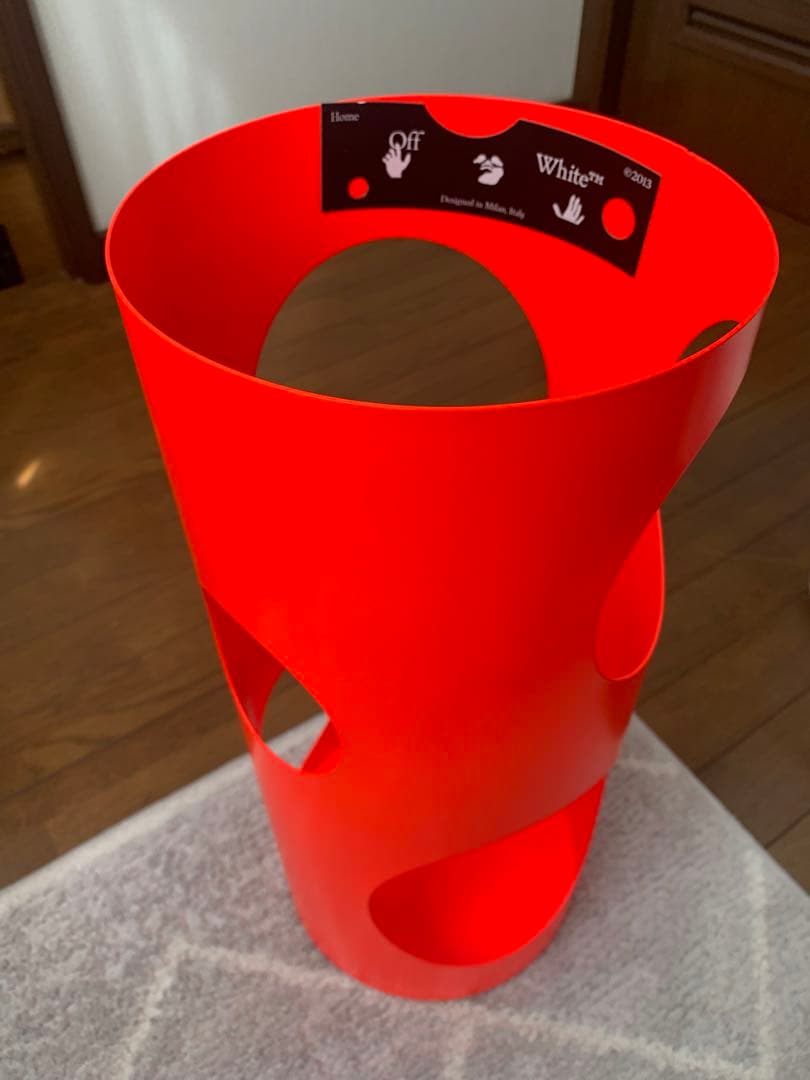 【希少】off-White オフホワイト レッド 傘立て