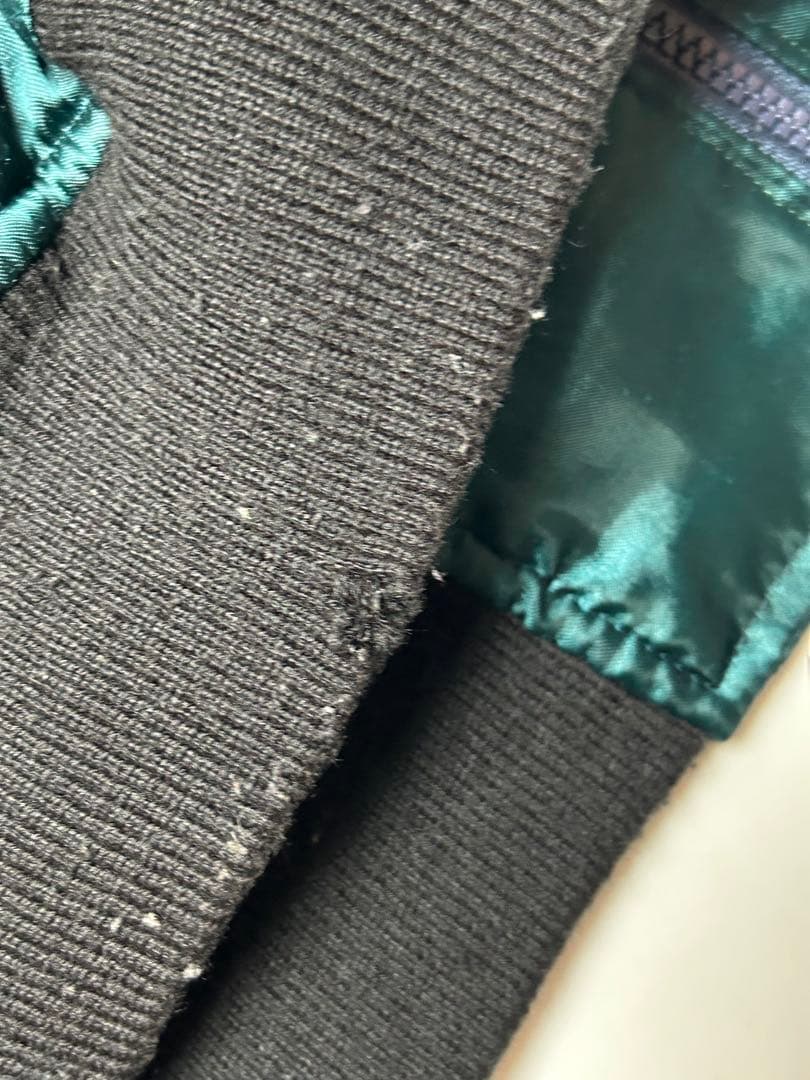 Hoshihime 星姫　グリーン　龍刺繍　スカジャン　3Lサイズ