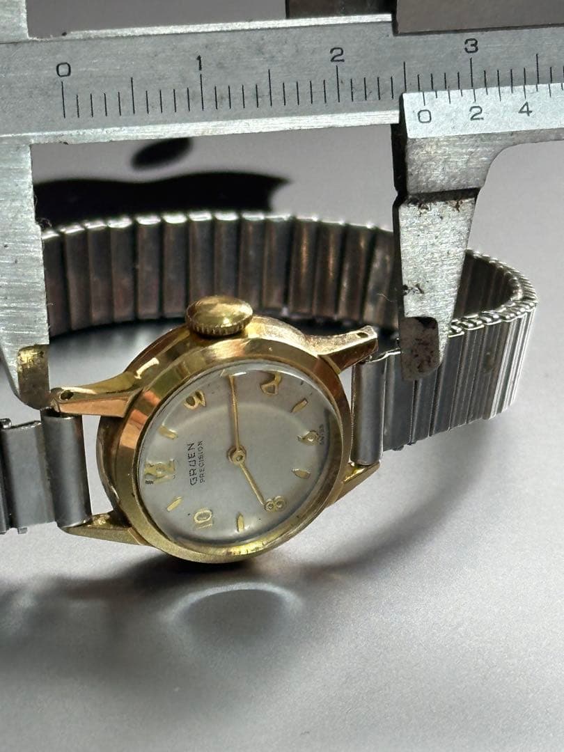 GRUEN 手巻き時計 ケース直径25mm(ジャンク)金18k