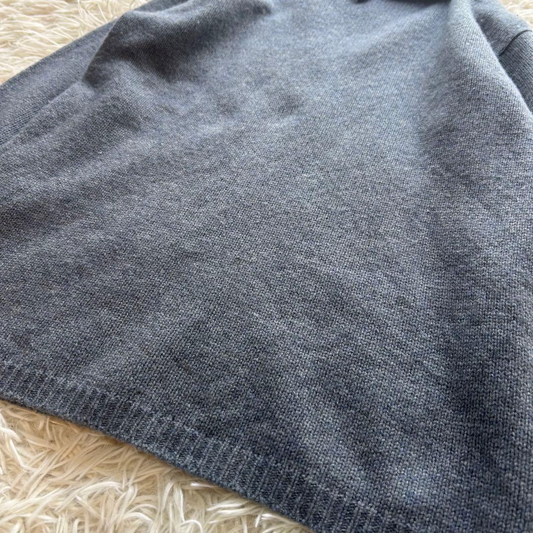 美品　マーガレットハウエル　シルクカシミヤ　vネックセーラー襟　ニット　セーター