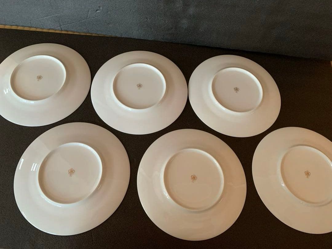 大倉陶園　ブルーローズ 20cm皿6枚セット