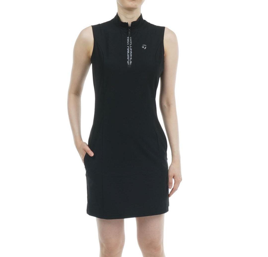 TaylorMade★バックロゴブラックワンピーステーラーメイドレディースゴルフ