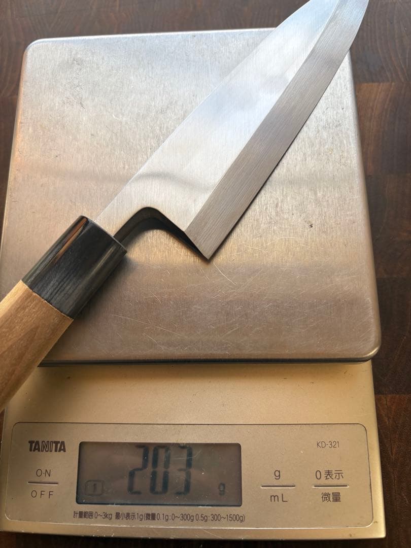 堺打刃物　霞　出刃　150mm 5寸　包丁　白鋼　和包丁　釣り　未使用