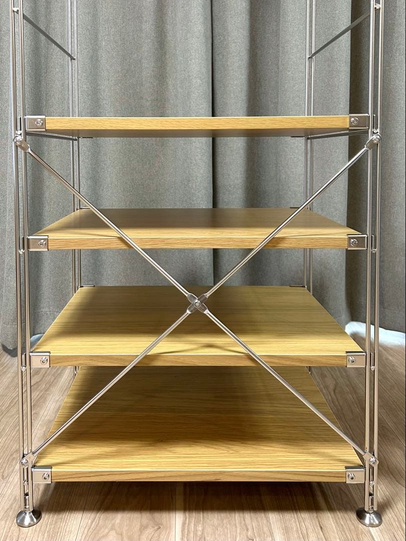 【組立済新品】ステンレスユニットシェルフ 棚5枚セット幅58×高さ175.5cm