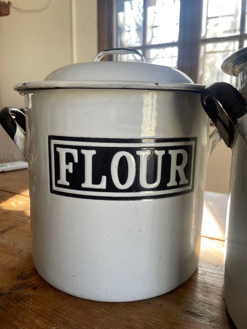 激レア　アンティークホーロー　3個セット