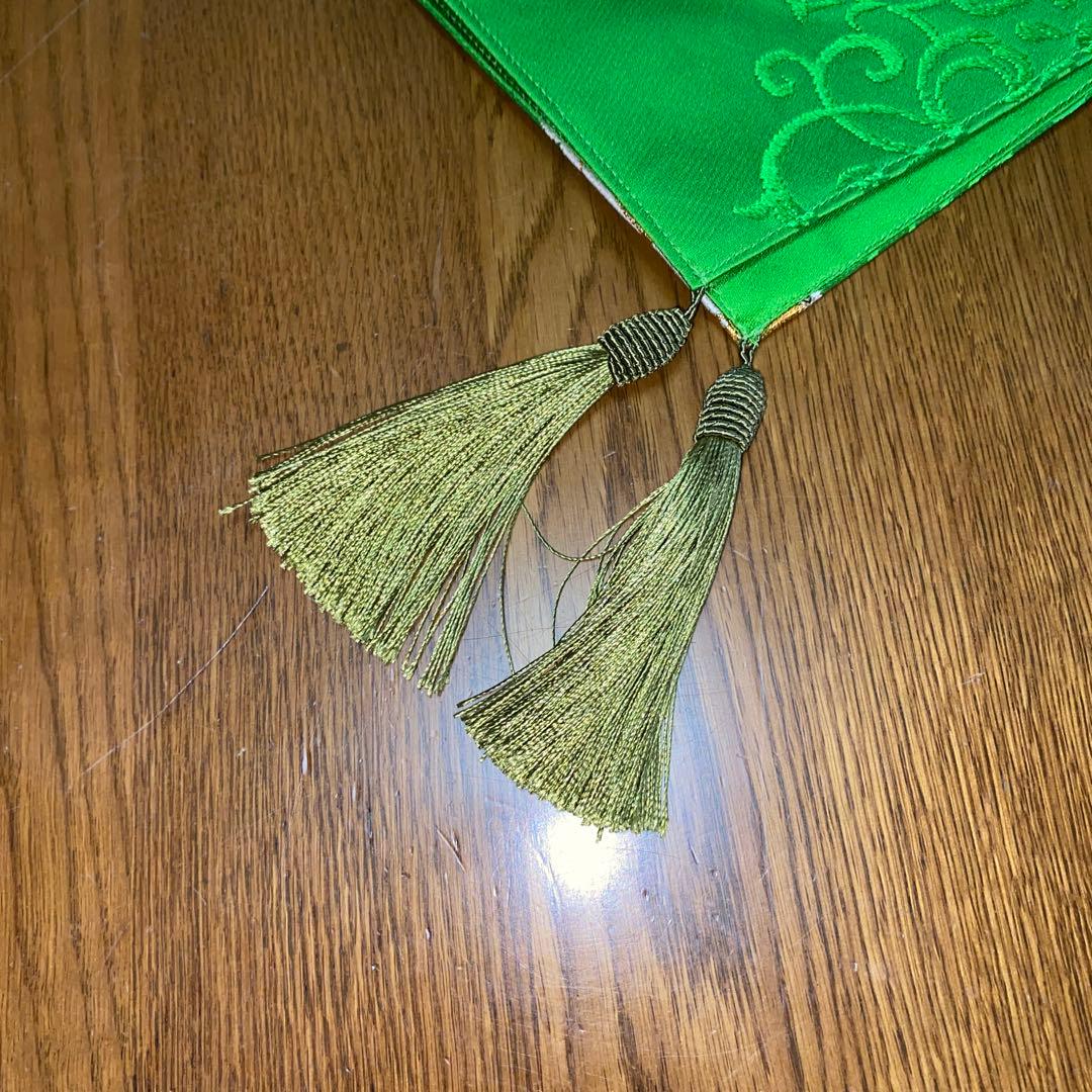 テーブルランナー　翠華紋　帯リメイク