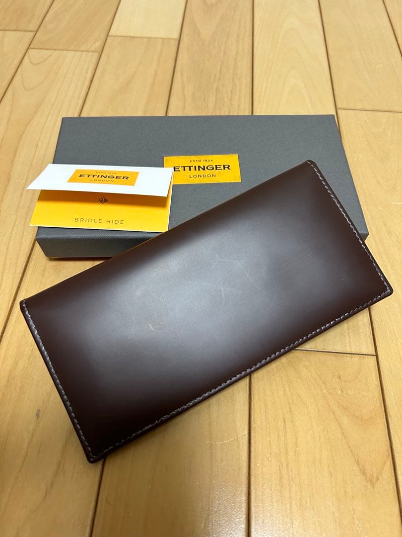 ETTINGER エッティンガー　二つ折長財布　ブラウン