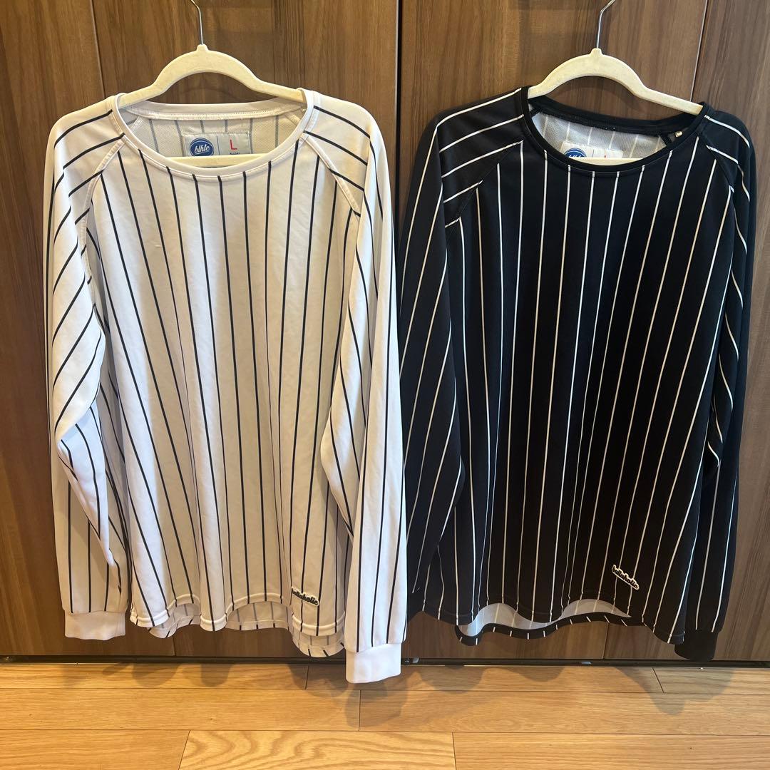 ballaholic ストライプ長袖カットソー Lサイズ 2色セット