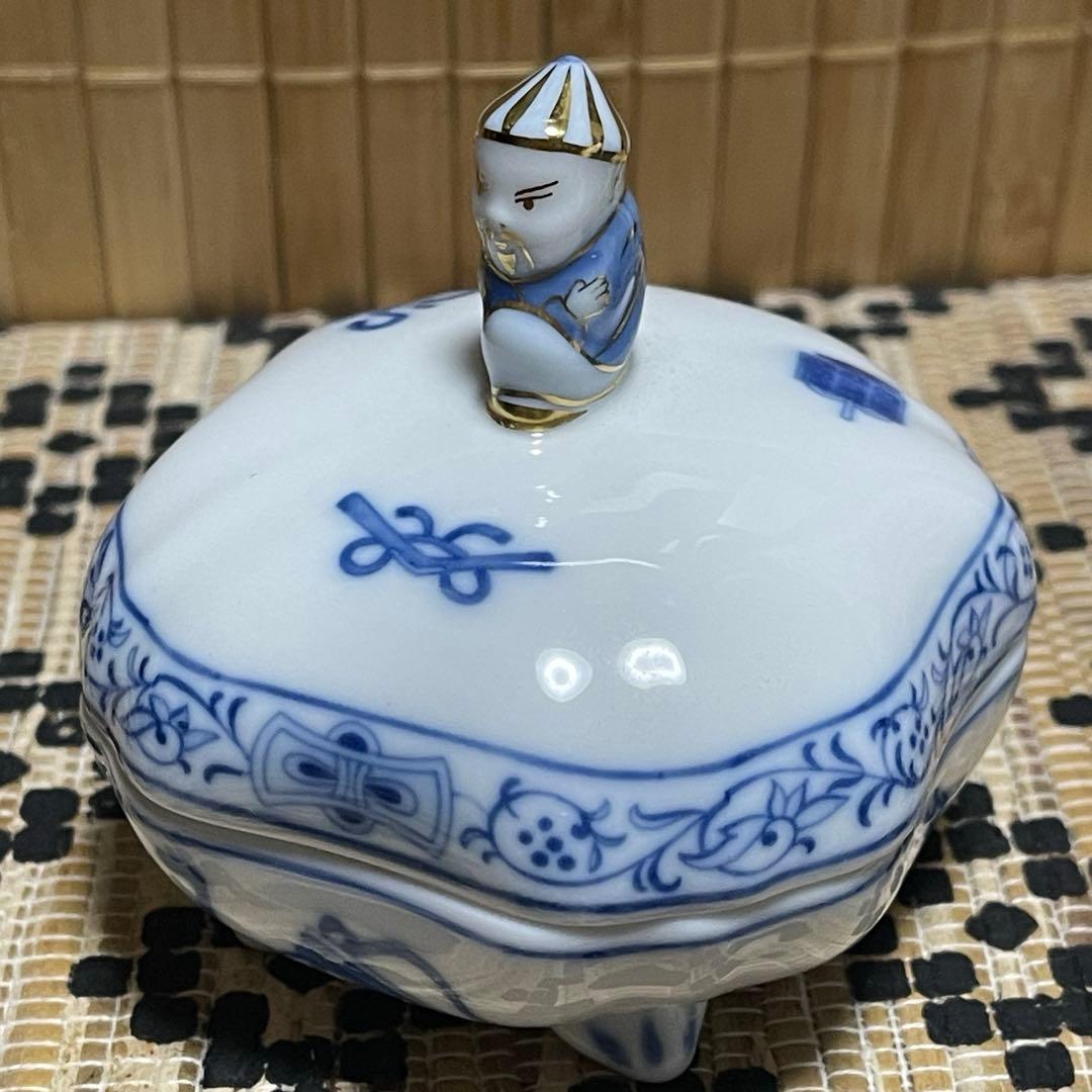 ヘレンド　ボンボニエール　宝尽くし　マンダリンおじさん　箱あり