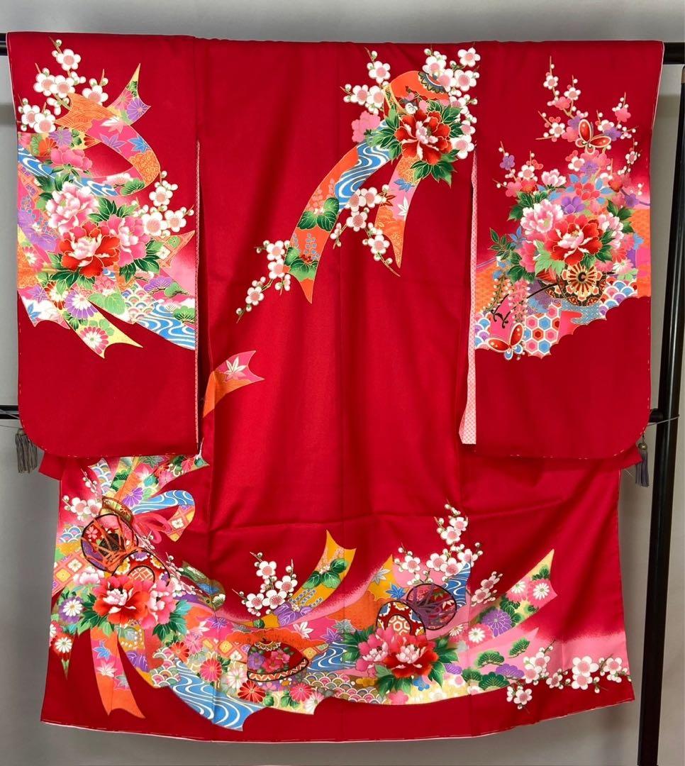 【激安】新品お祝い着正絹四つ身襦袢付き　131