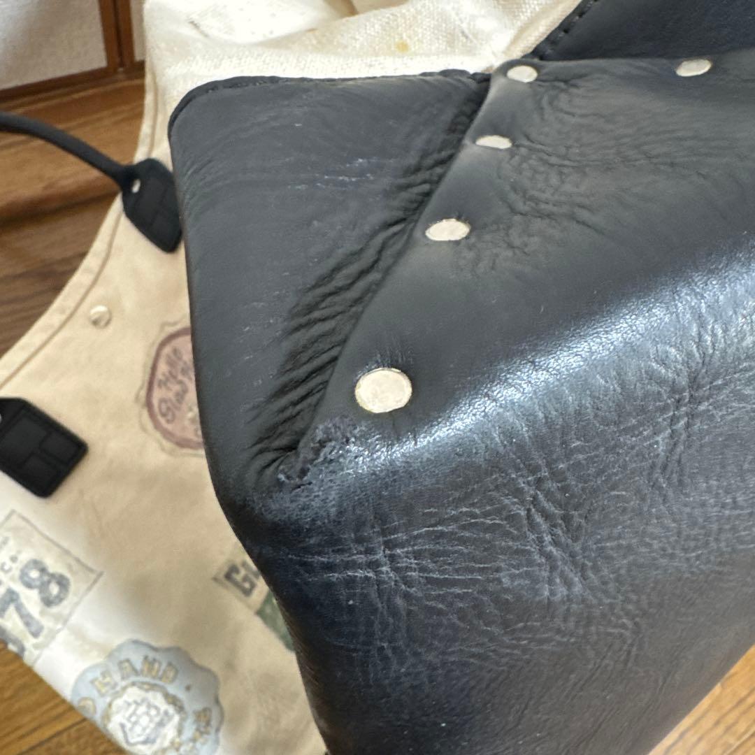 GLADHAND ハンドペイント ヘリテージレザー　キャンバス トートバッグ