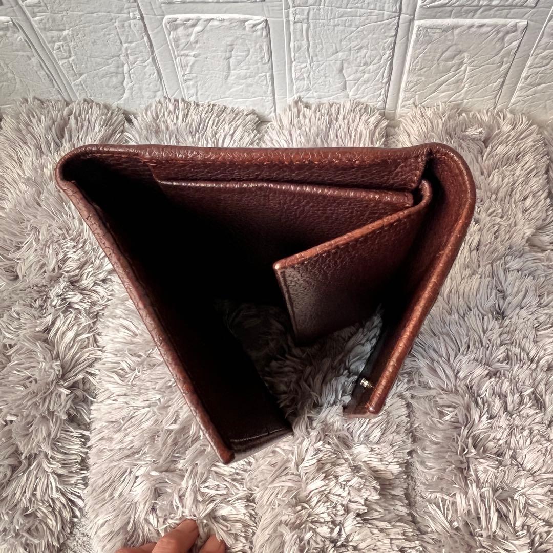 極美品✨GUCCI GGナイロン 三つ折り財布　ブラウン　メンズ　レディース