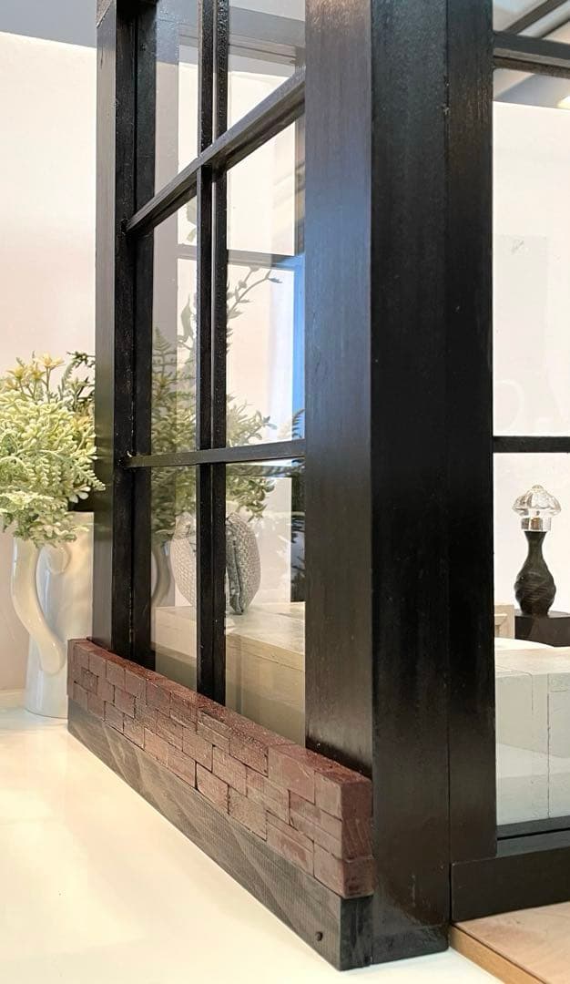 ドールハウス　撮影背景ボード　ハンドメイド☆コーナールーム＆チェア＆シェルフ家具