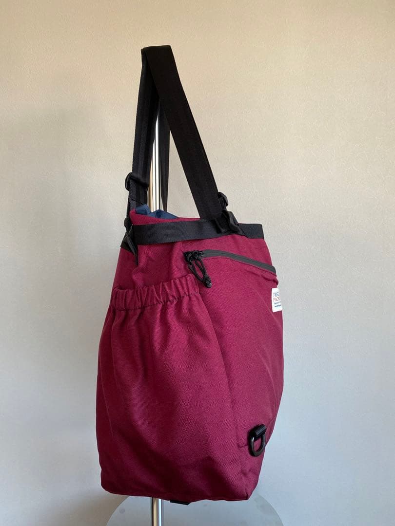 FREDRIK PACKERS バーガンディ ボストンバッグ