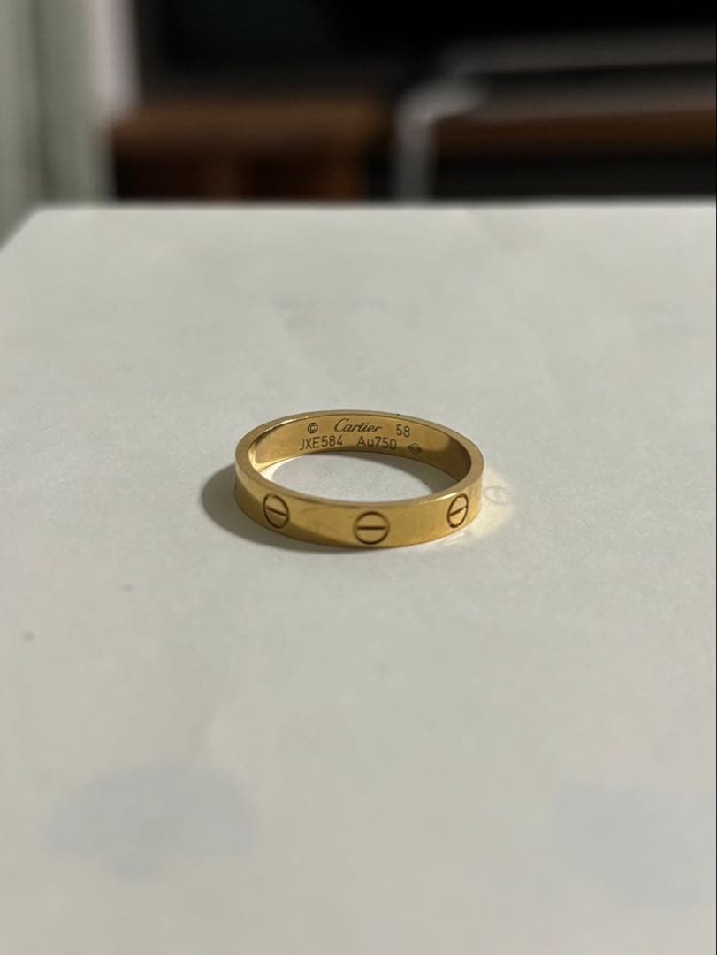 min様　Cartier ゴールドリング 58サイズ