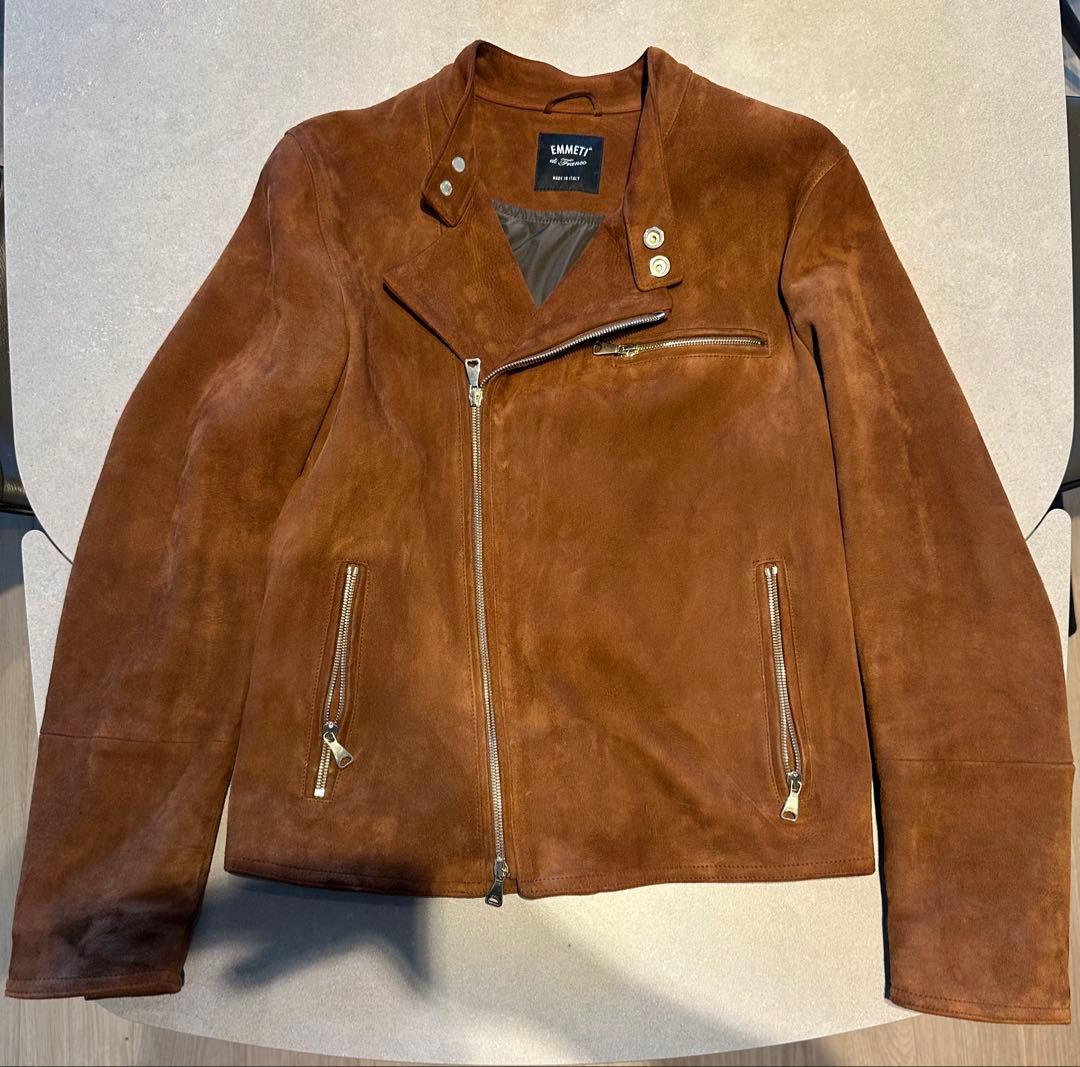 エンメティ　スエード ライダースジャケット