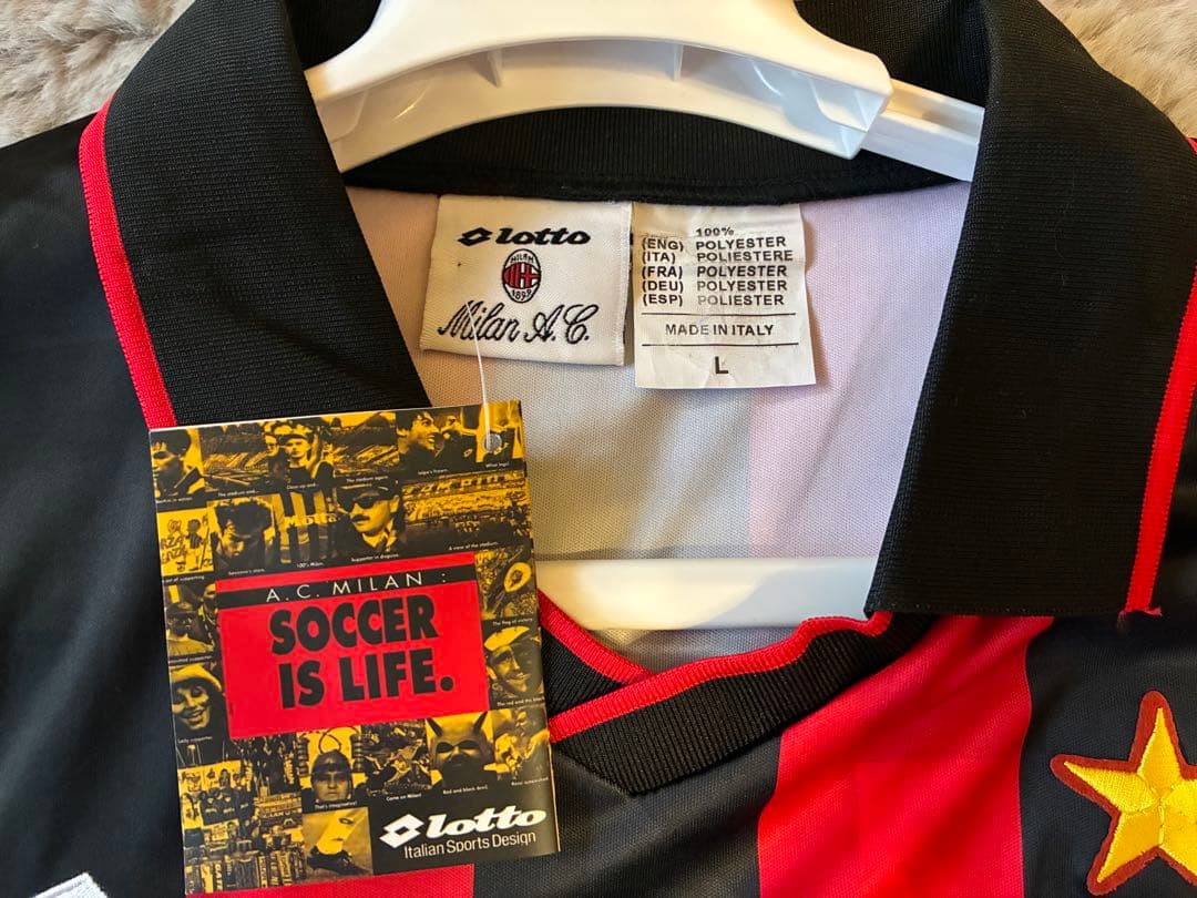 【新品 激レア】セリエA ミラン 95-96 バッジョ ホーム ユニフォーム L