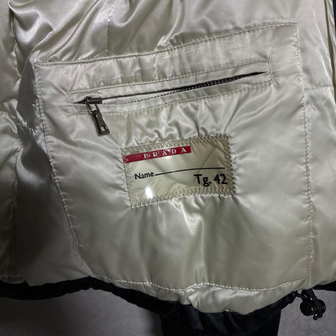 【美品】プラダ　PRADA　ダウン　ファー　42　XL