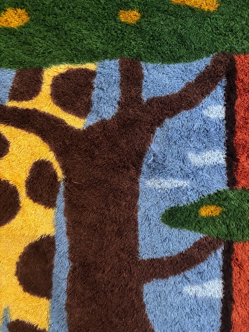 HERMES キリンデザイン バスマット ビーチタオル バスタオル 美品