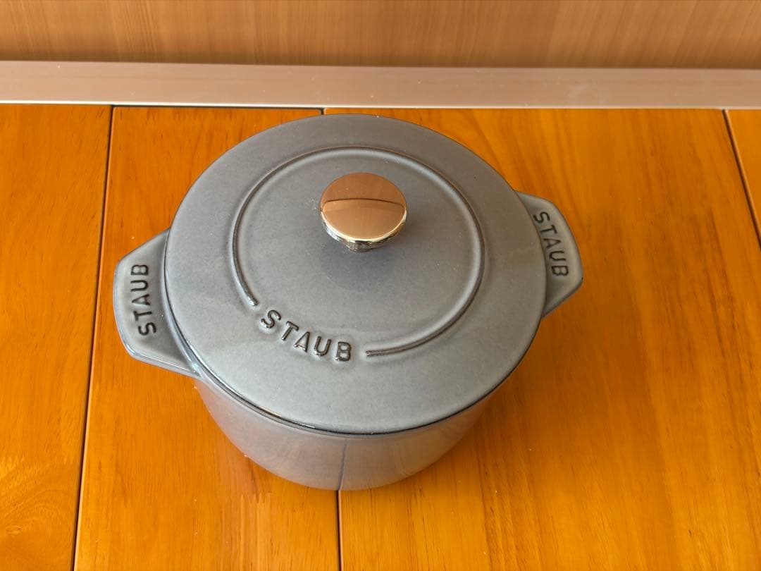【国内正規品】Staub ラ・ココット de GOHAN 16cm グレー 2合