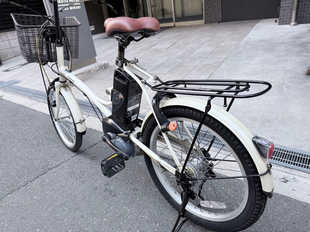 大阪府　パナソニック　電動アシスト自転車 ホワイト　20インチ
