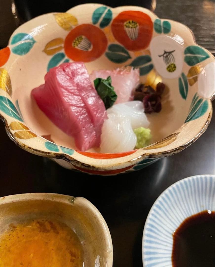 乾山写　京焼　椿向付10客 新品未使用