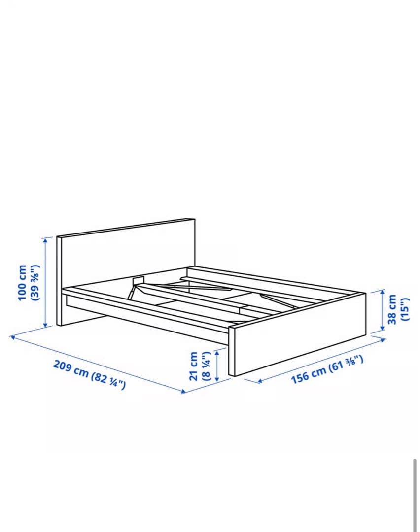 IKEA イケア　マルム　ベッドフレーム 収納付き140x200