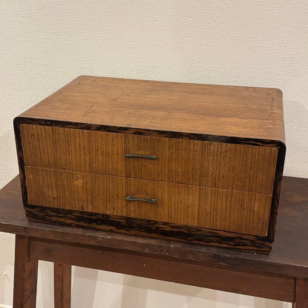 無印　古道具　小さめ引き出し棚　アンティーク棚