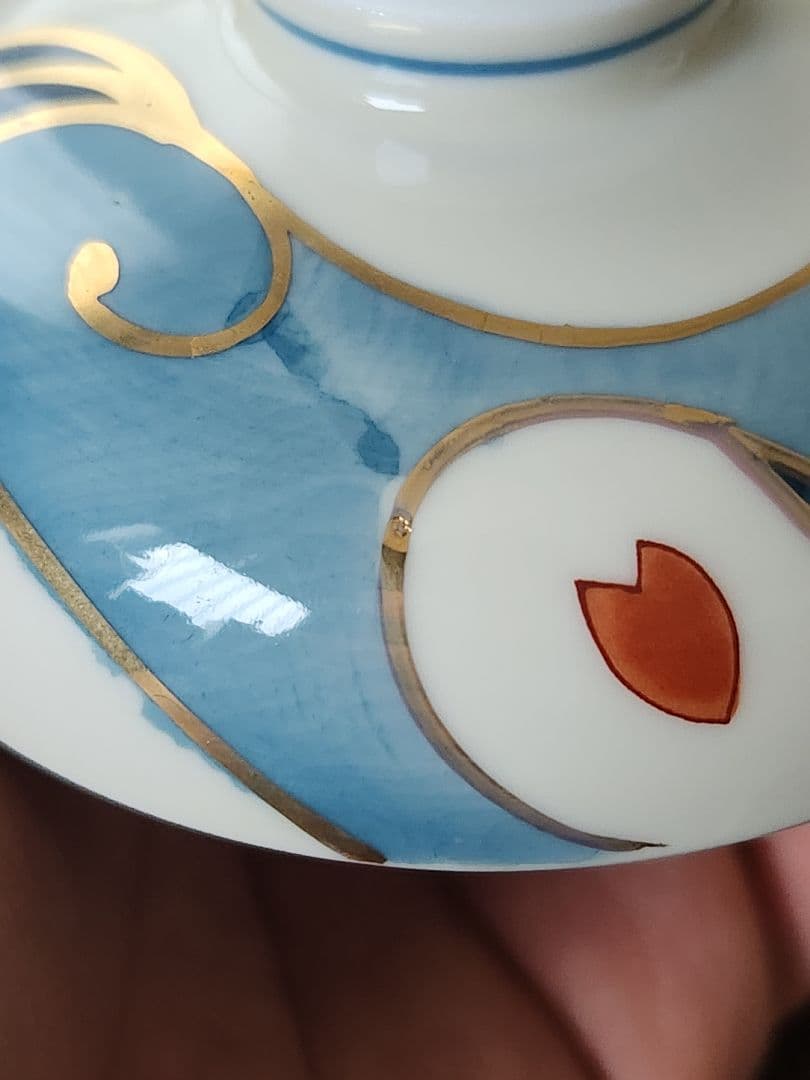 茶碗蒸し碗　田清窯　有田焼　春秋　蓋物　汁椀　茶碗蒸し　ボンボニエール　5客