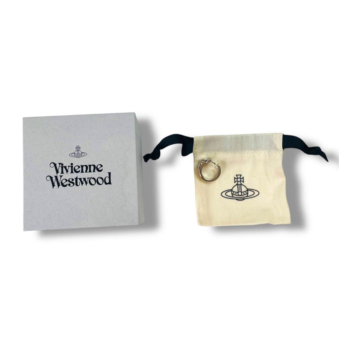 美品 ヴィヴィアンウエストウッド ボビー フープピアス 片耳 シルバー y2k