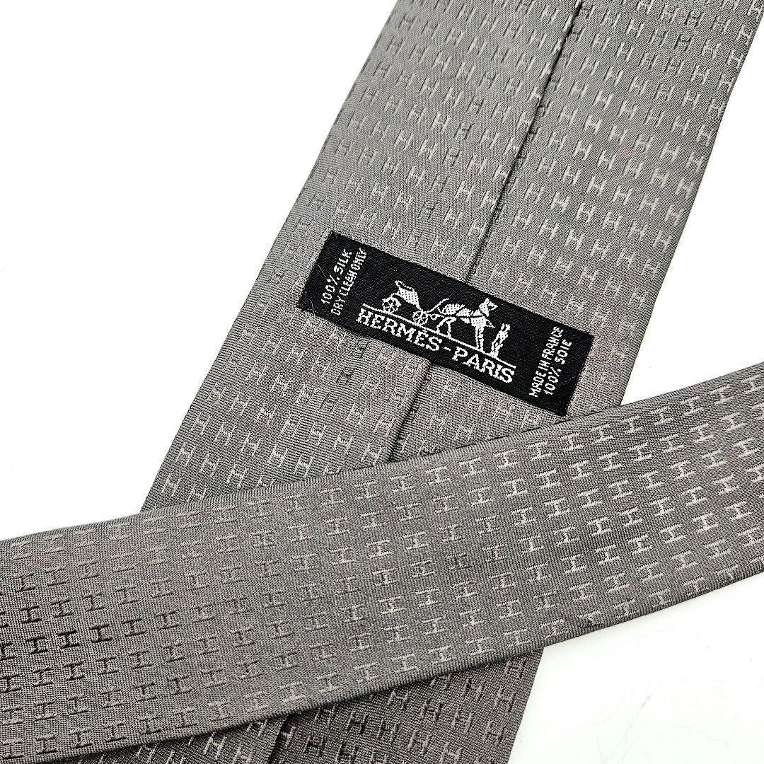 HERMES H柄 ネクタイ　〈514-2〉