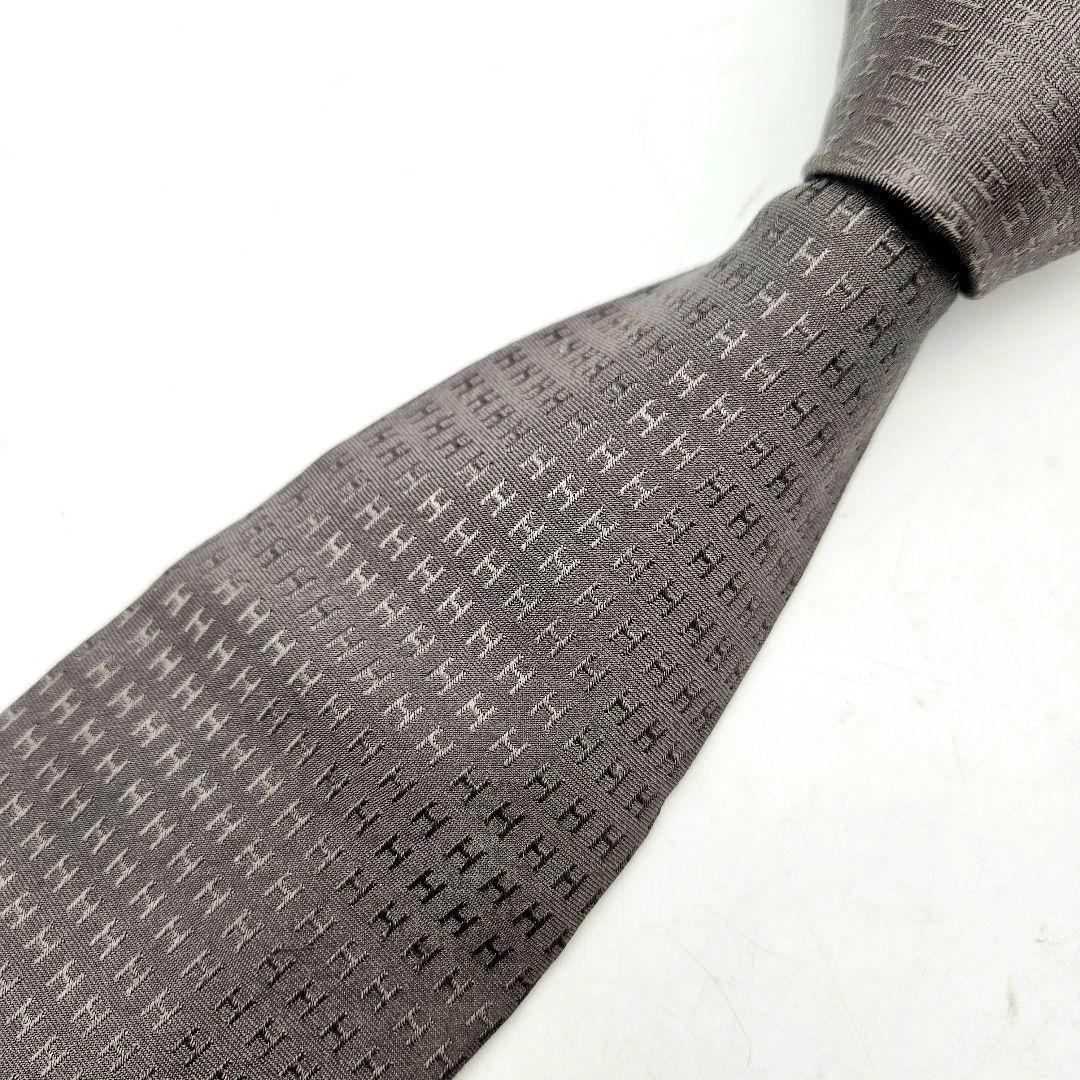 HERMES H柄 ネクタイ　〈514-2〉