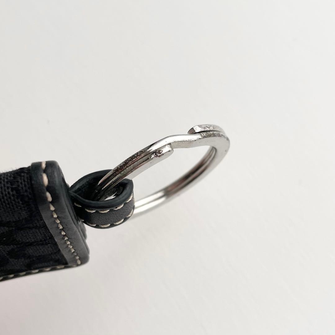 コーチ COACH バッグチャーム ピクチャーフレーム シグネチャー ブラック